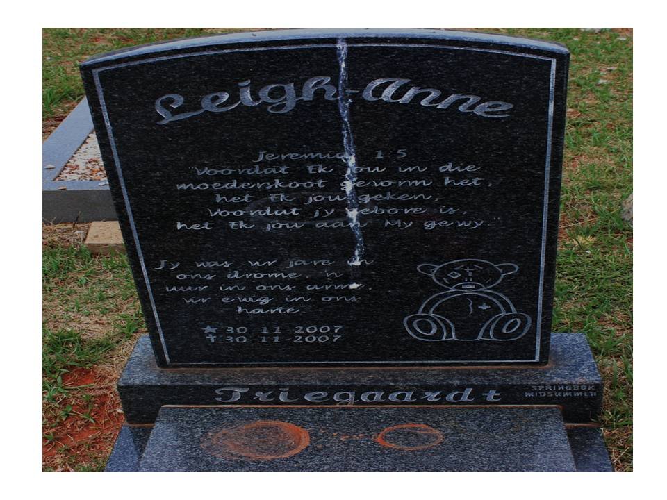 TRIEGAARDT Leigh-Anne 2007-2007