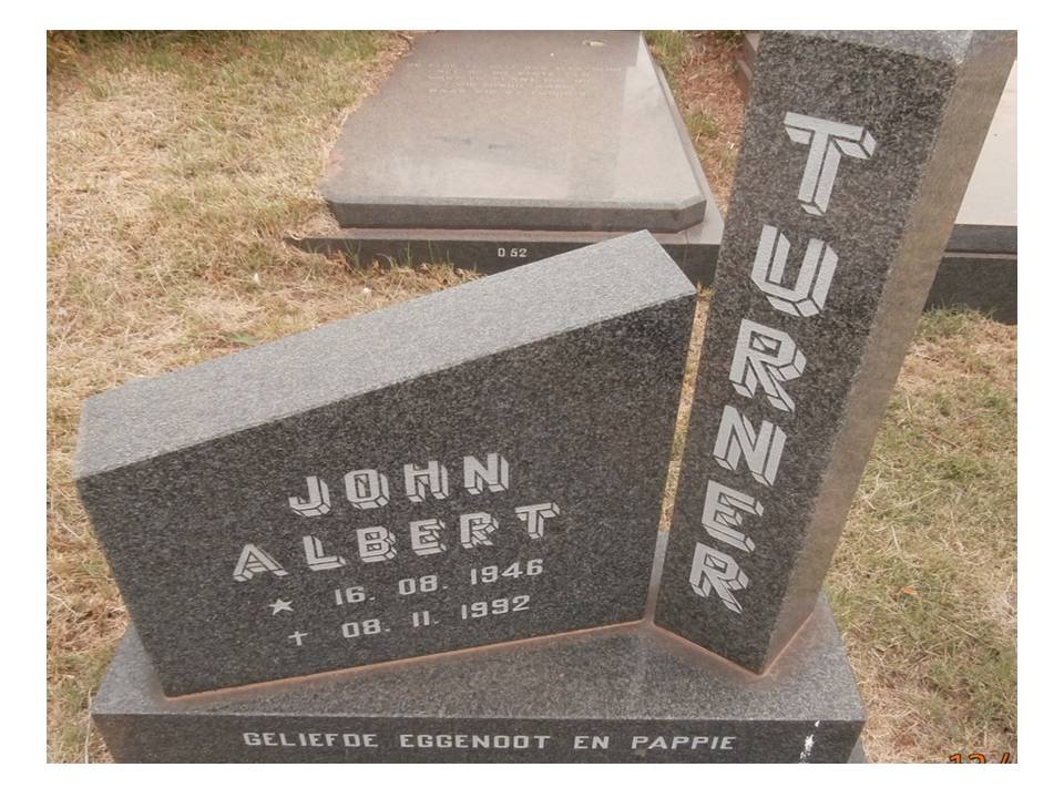 TURNER John Albert 1946-1992