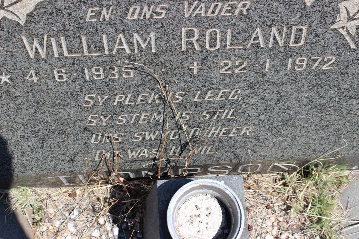 THOMPSON William Roland 1935-1972