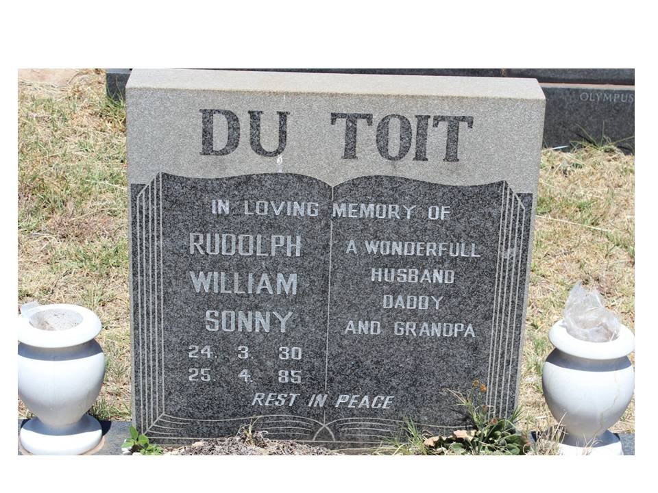 TOIT Rudolph William, du 1930-1985
