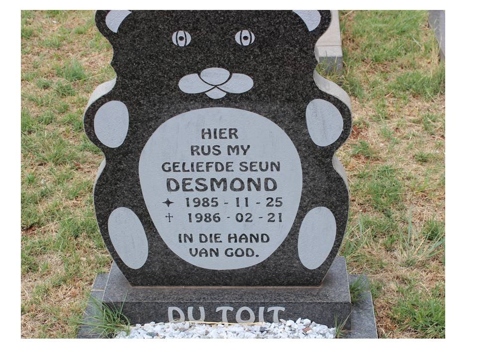 TOIT Desmond, du 1985-1986