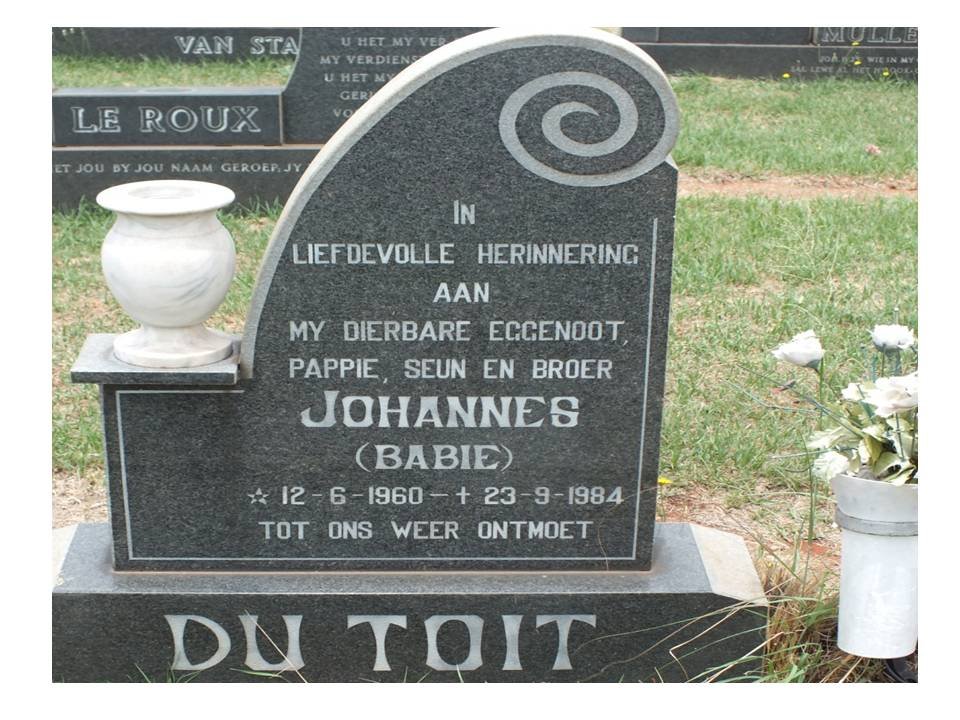 TOIT Johannes, du 1960-1984