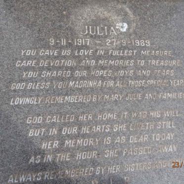 TONQUE Jose P., do 1900-1956 &amp; Julia 1917-1989