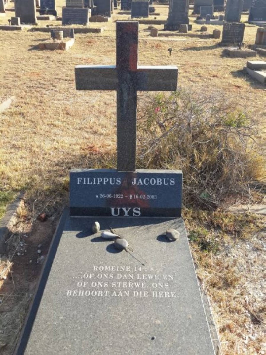 UYS Filippus Jacobus 1922-2003