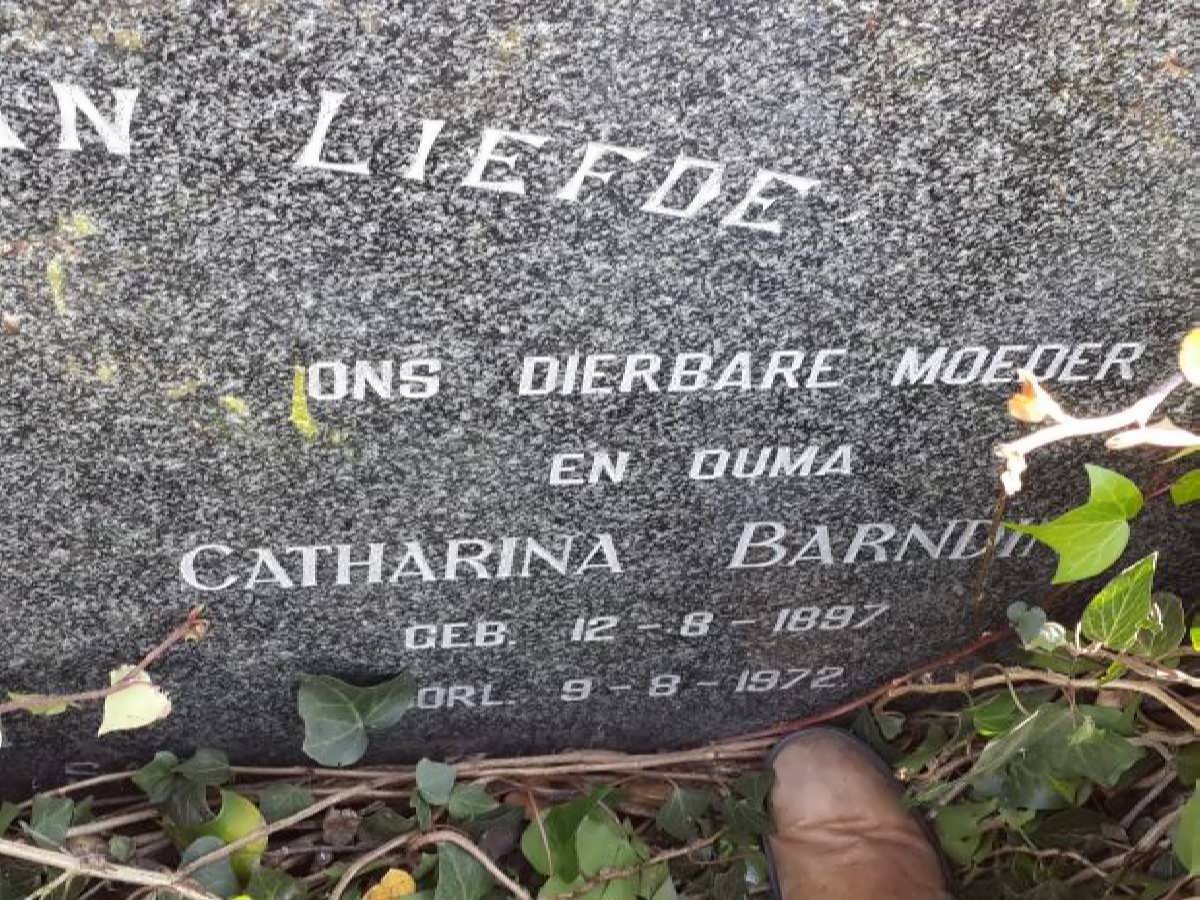? Catharina Barnd? 1897-1972