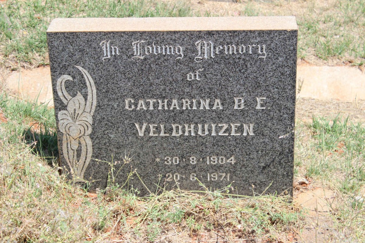 VELDHUIZEN Catharina B.E. 1904-1971
