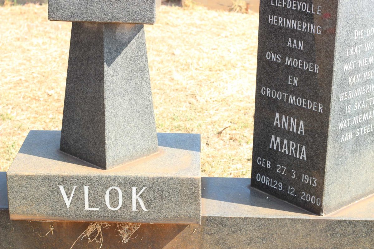 VLOK Willem Jacobus 1909-1978 &amp; Anna Maria 1913-2000