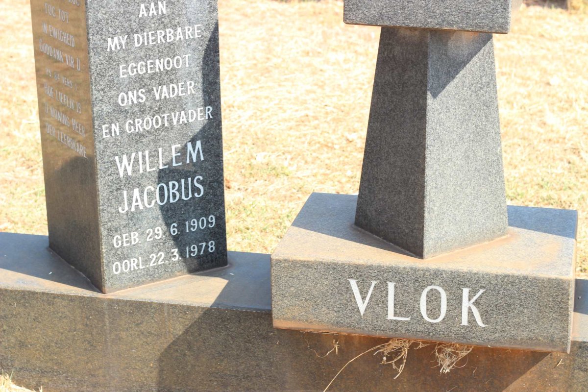 VLOK Willem Jacobus 1909-1978 &amp; Anna Maria 1913-2000