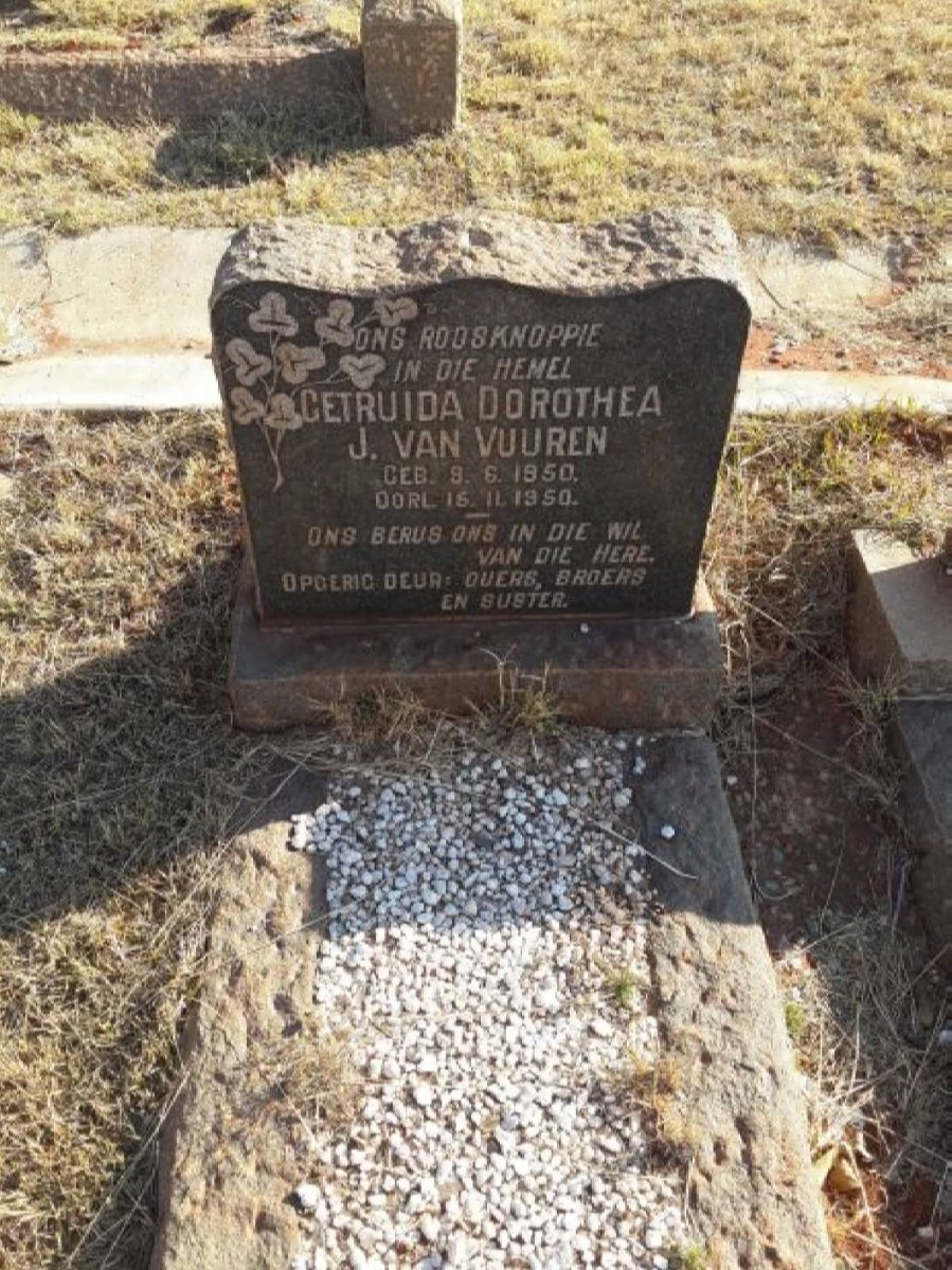 VUUREN Getruida Dorothea, J. van 1950-1950