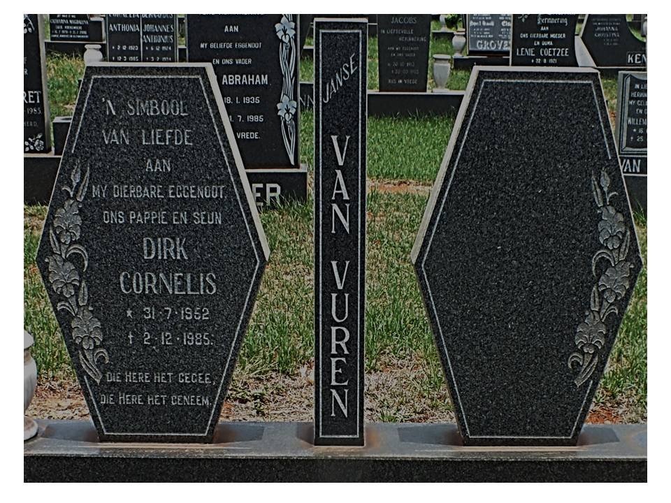 VUUREN Dirk Cornelis, Janse van 1952-1985