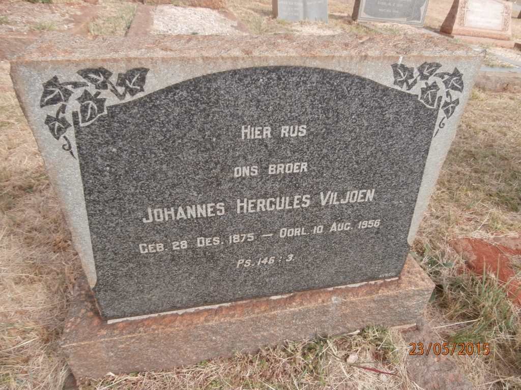 VILJOEN Johannes Hercules 1875-1956