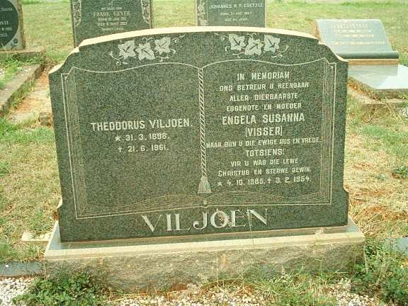 VILJOEN Theodorus 1898-1961 &amp; Engela Susanna VISSER 1885-1954