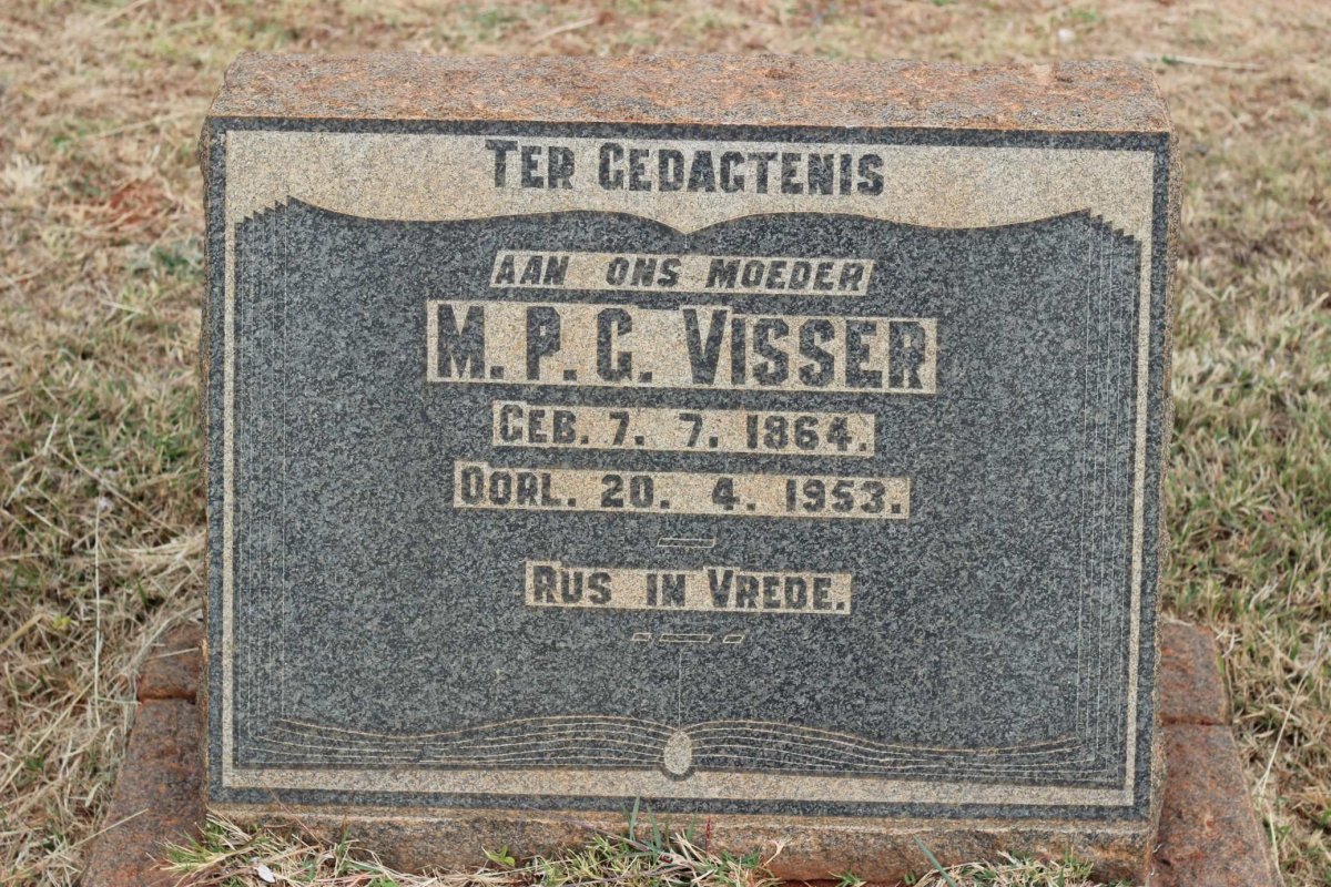 VISSER M.P.G. 1864-1953