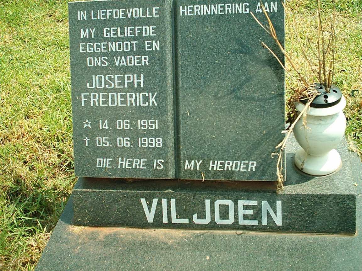 VILJOEN Joseph Frederick 1951-1998