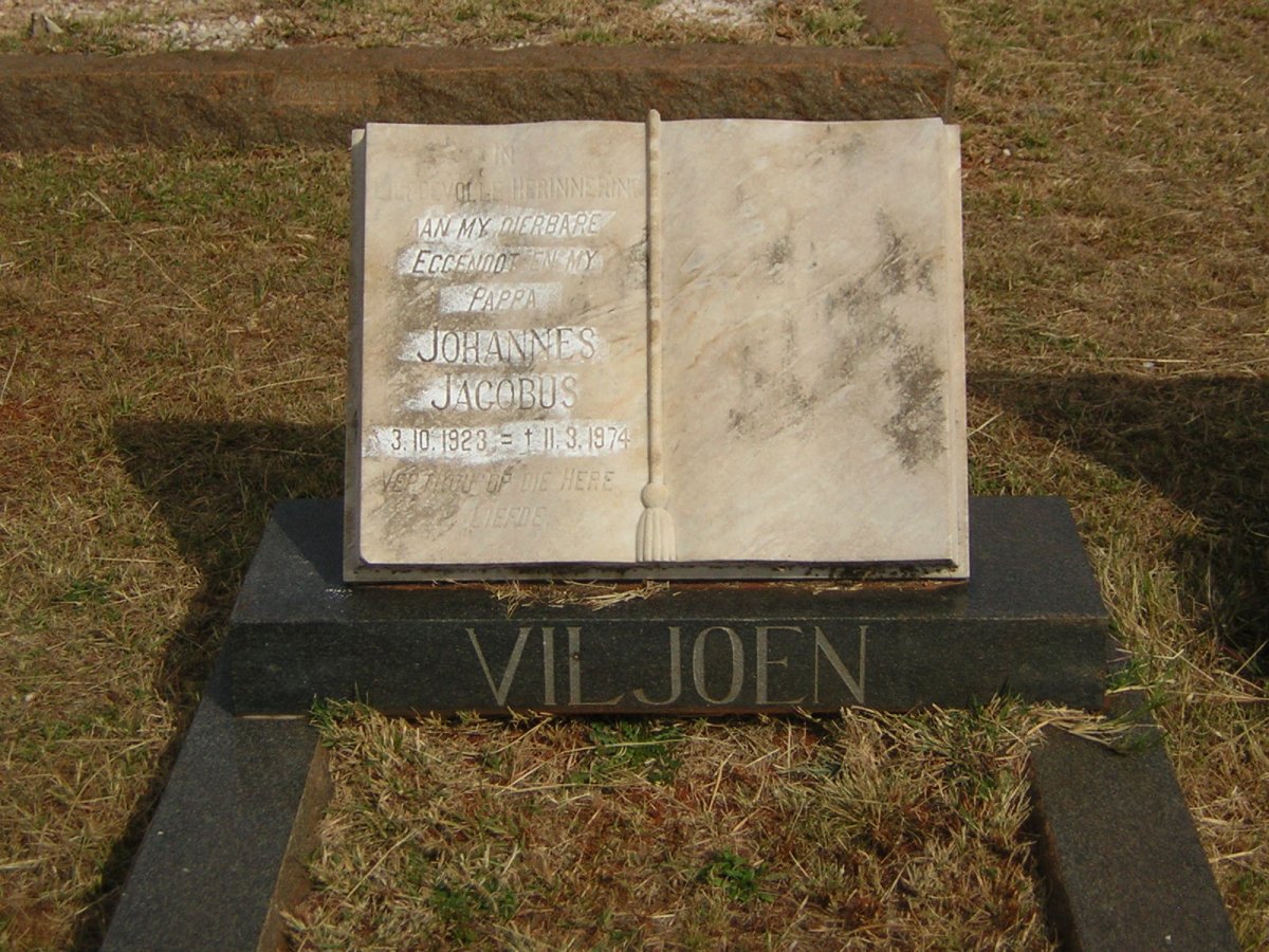 VILJOEN Johannes Jacobus 1923-1974