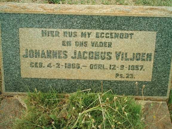 VILJOEN Johannes Jacobus 1885-1957