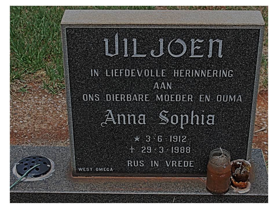 VILJOEN Anna Sophia 1912-1988