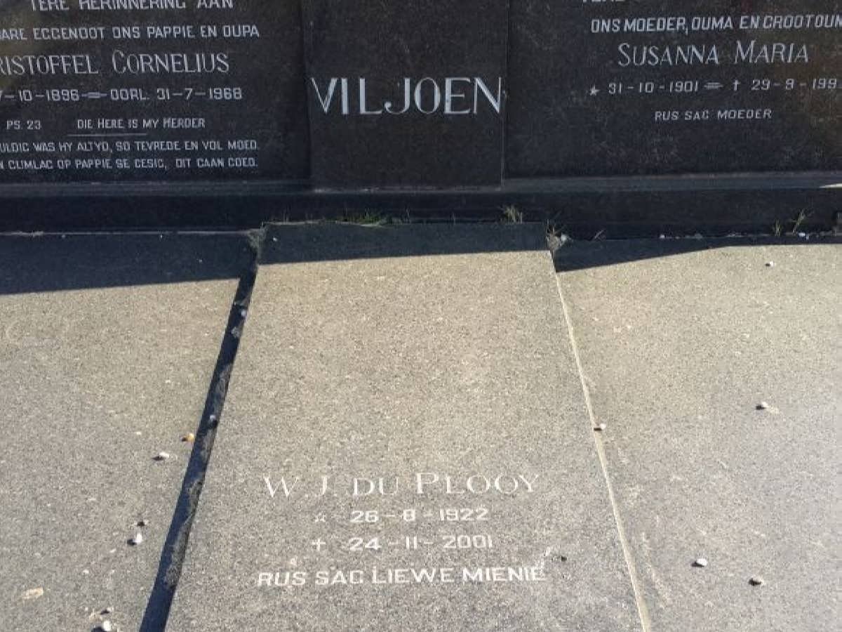 PLOOY W.J., du 1922-2001