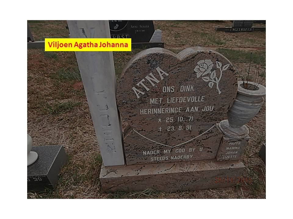VILJOEN Atna 1971-1991