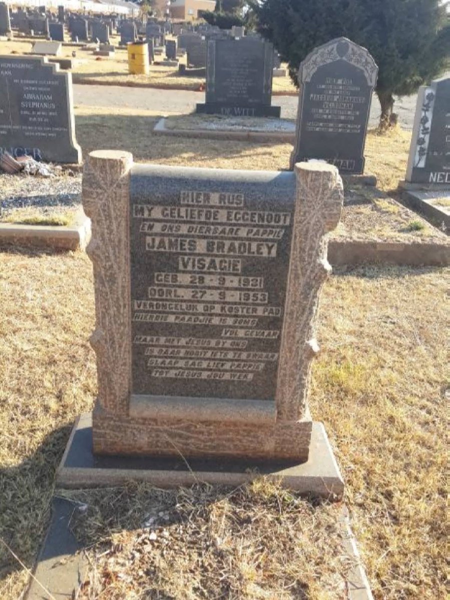 VISAGIE James Bradley 1931-1953