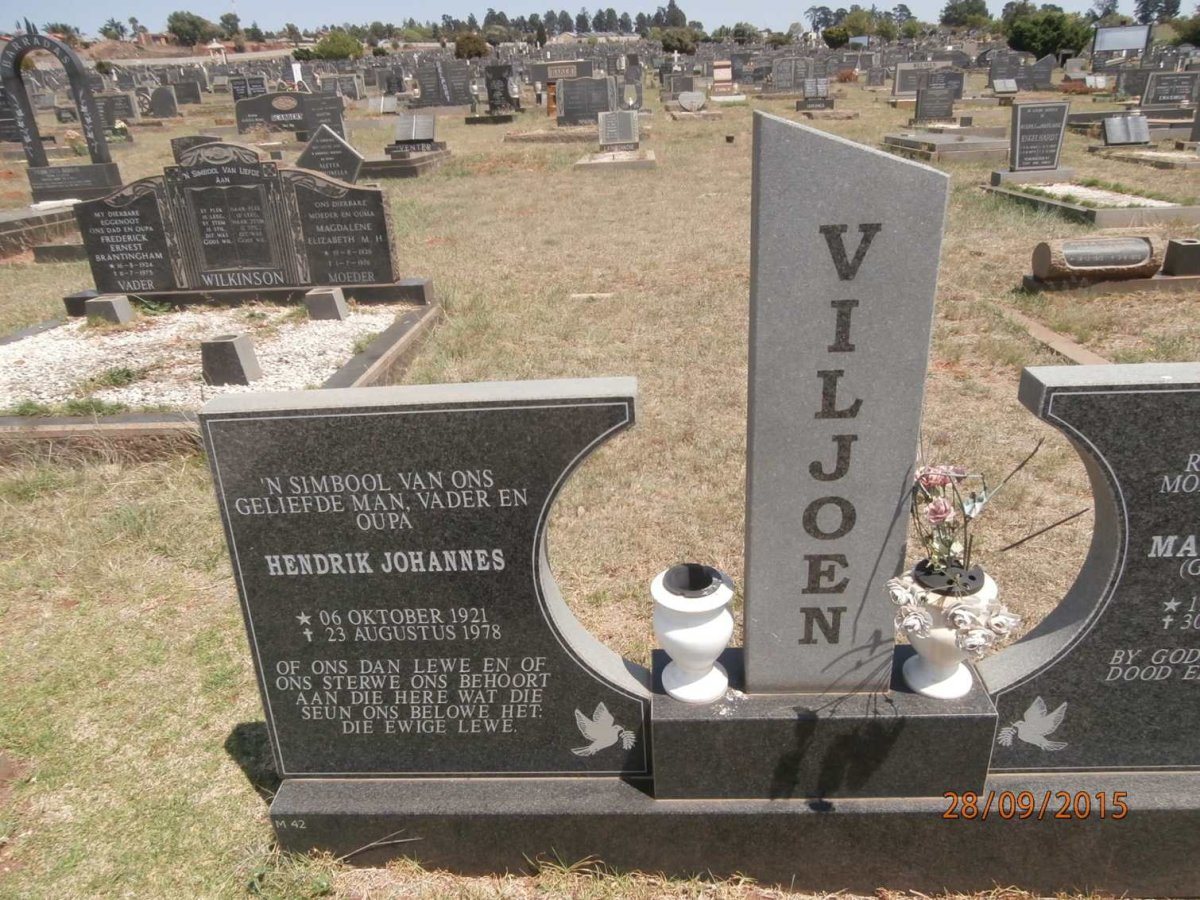 VILJOEN Hendrik Johannes 1921-1978
