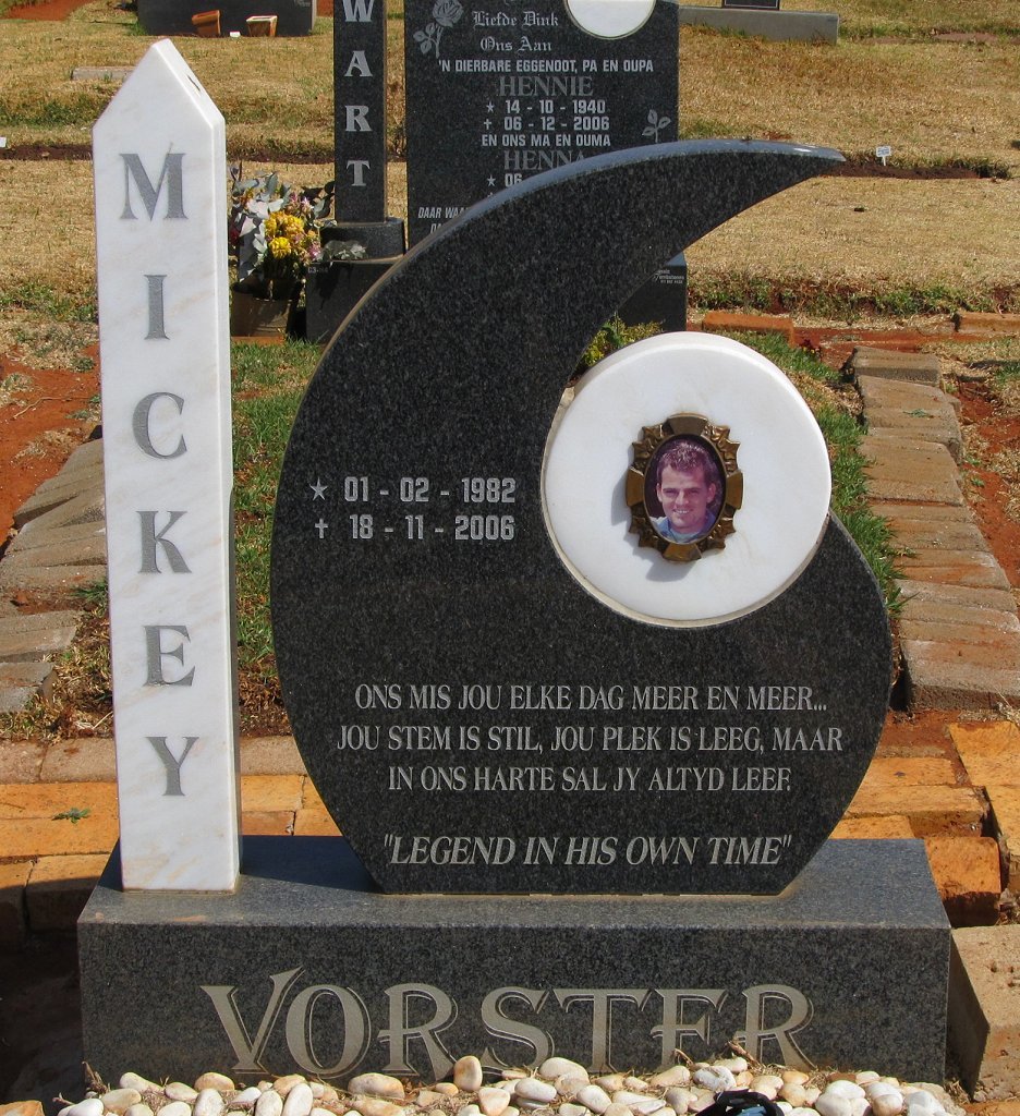VORSTER Mickey 1982-2006