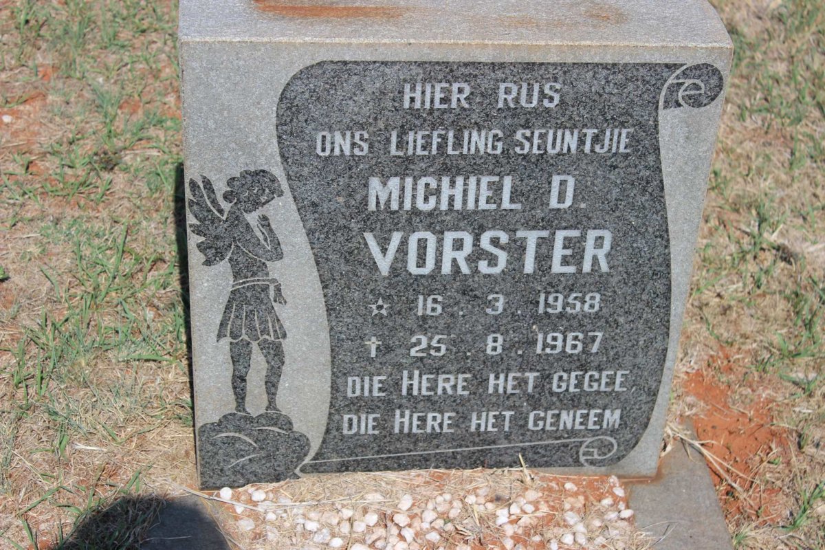 VORSTER Michiel D, 1958-1967