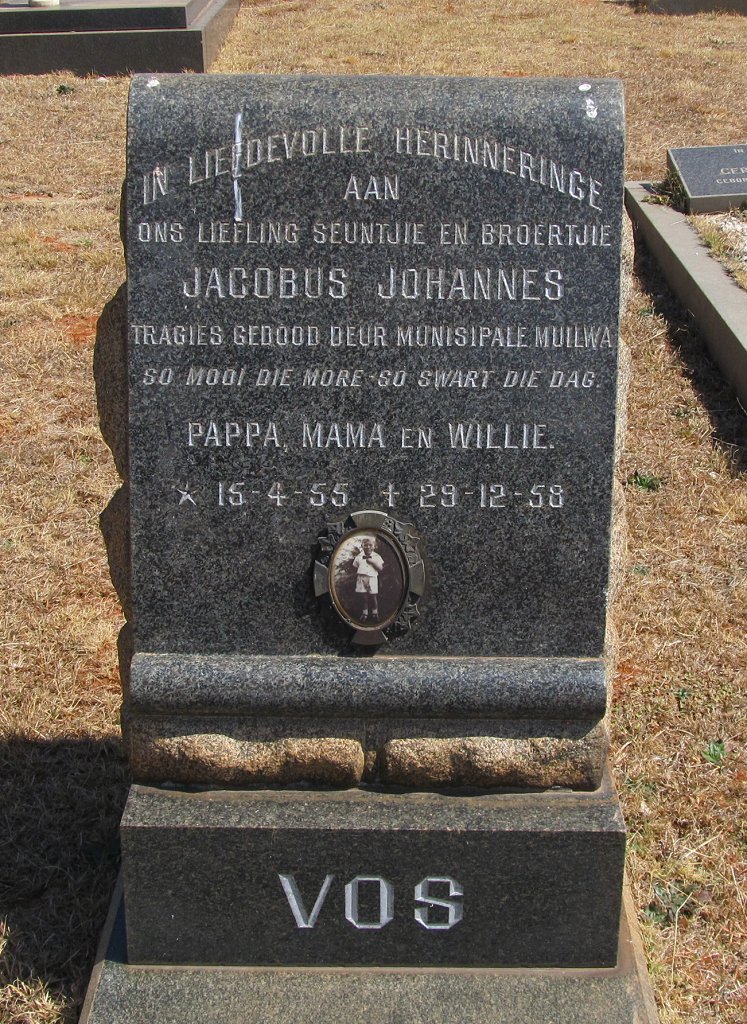 VOS Jacobus Johannes 1955-1958
