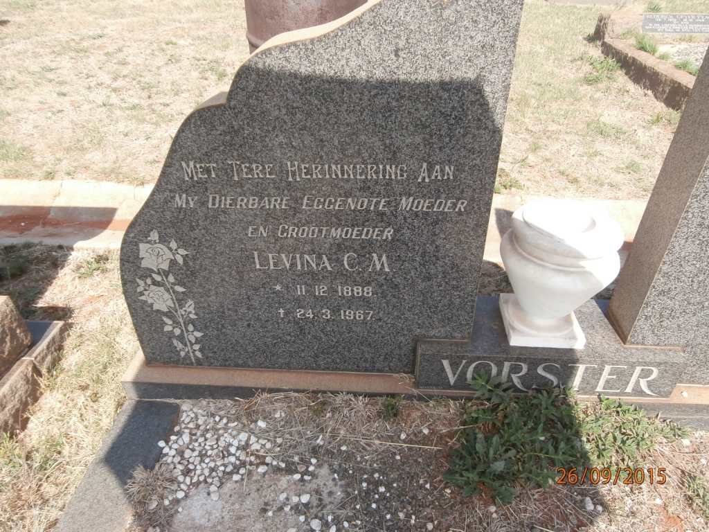 VORSTER Levina C.M. 1888-1967