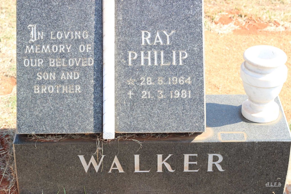 WALKER Ray Philip 1964-1981