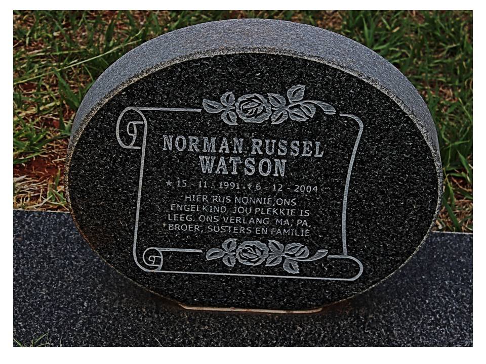 WATSON Norman Russel 1991-2004