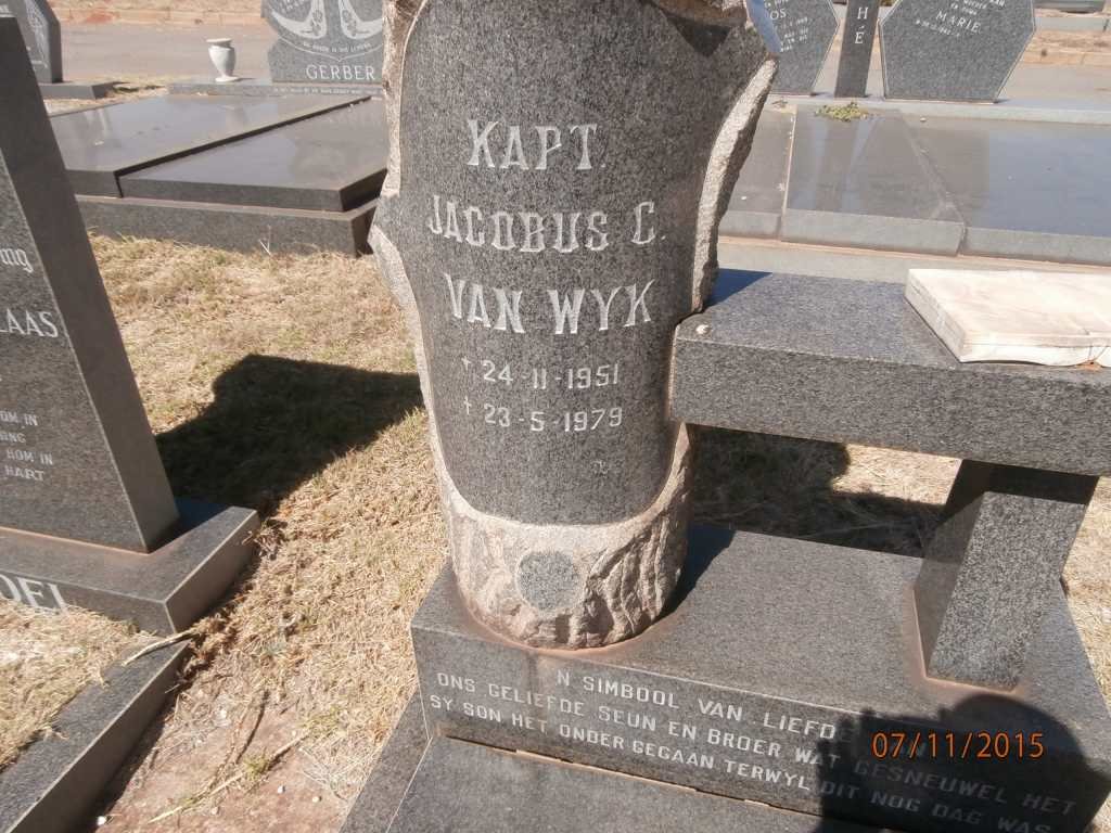 WYK Jacobus C., van 1951-1979