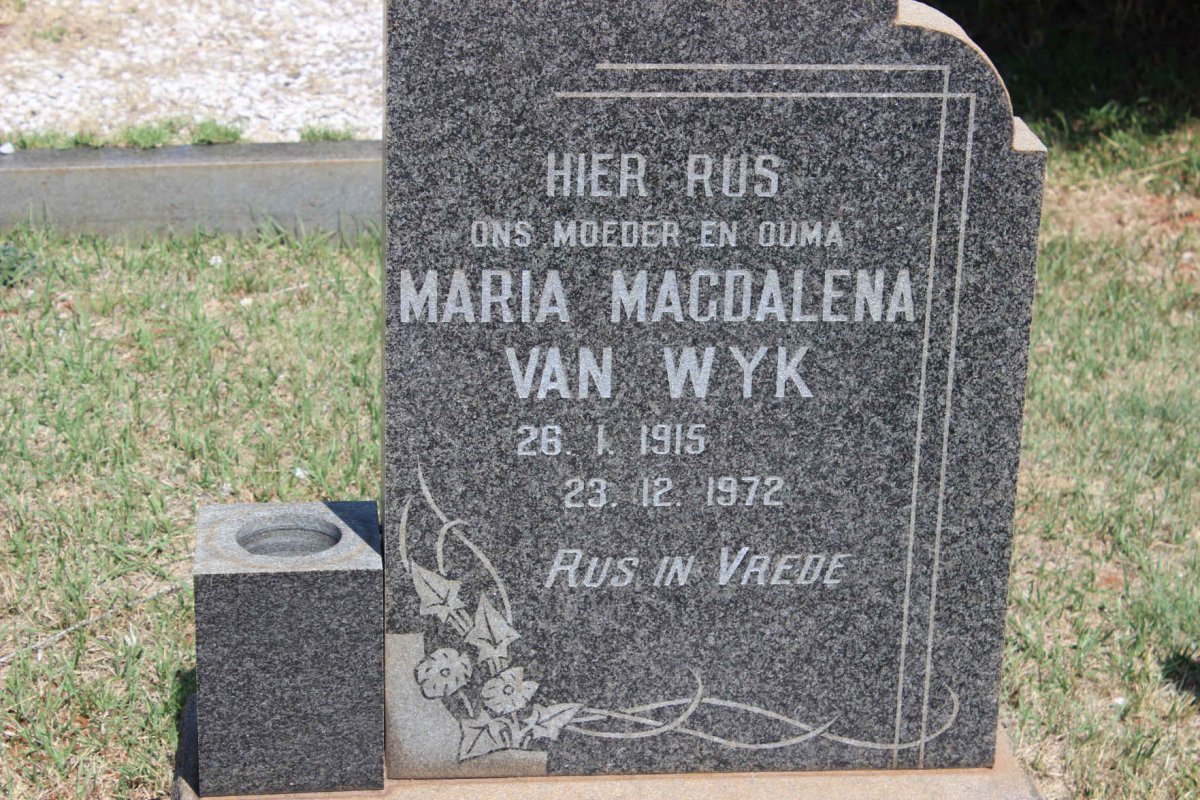 WYK Maria Magdalena, van 1915-1972