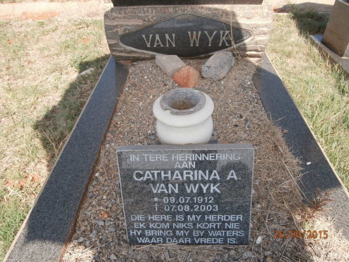WYK Catharina A, van 1912-2003