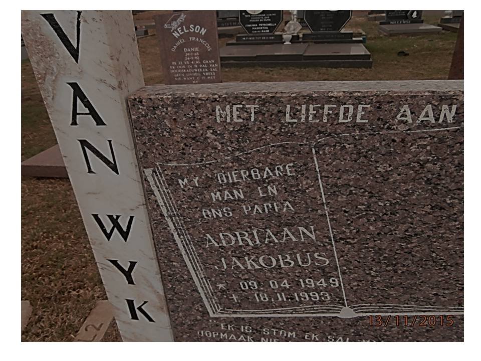 WYK Adriaan Jakobus, van 1949-1993