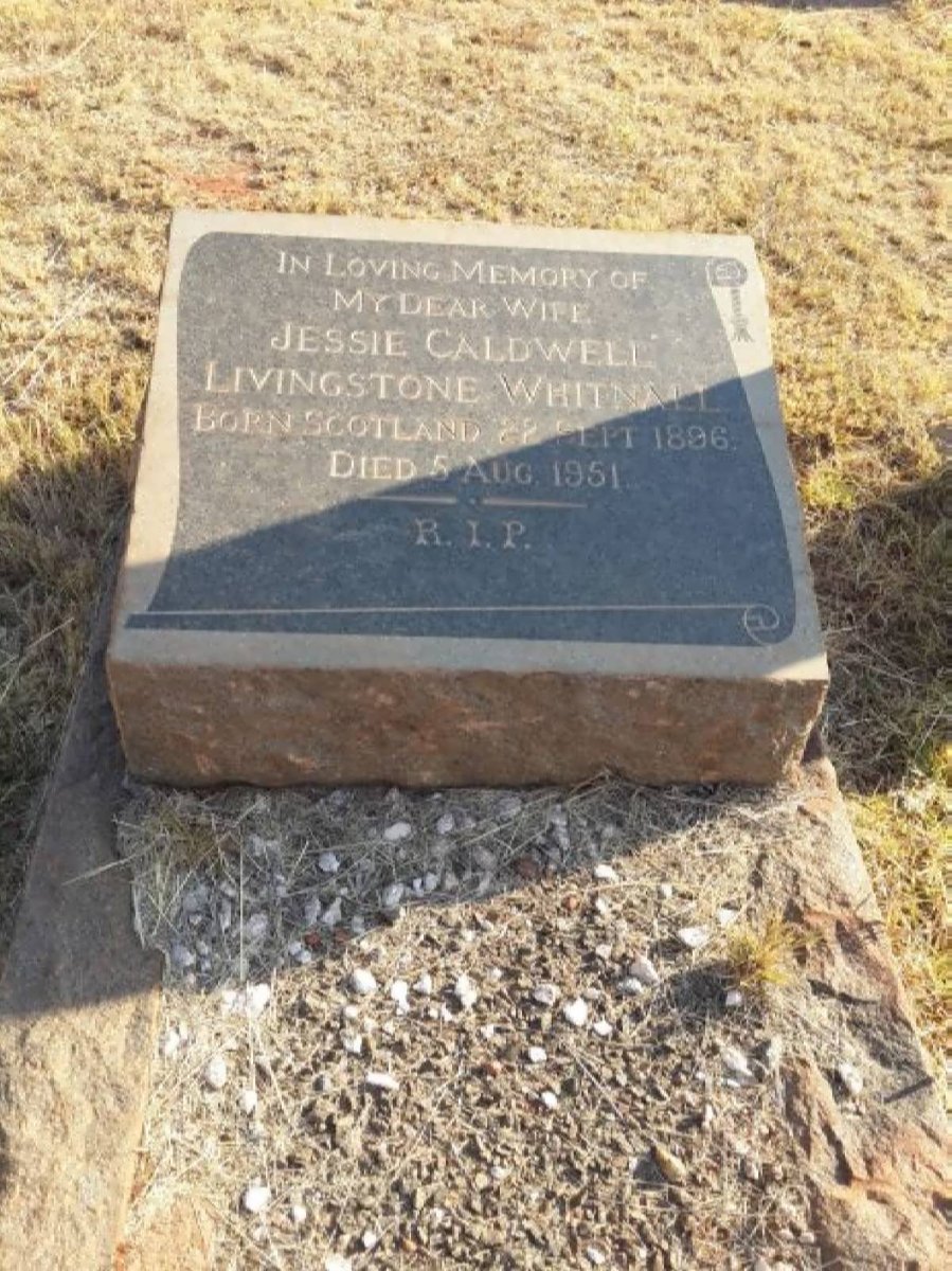 WHITNALL Jessie Caldwell Livingstone 1896-1951
