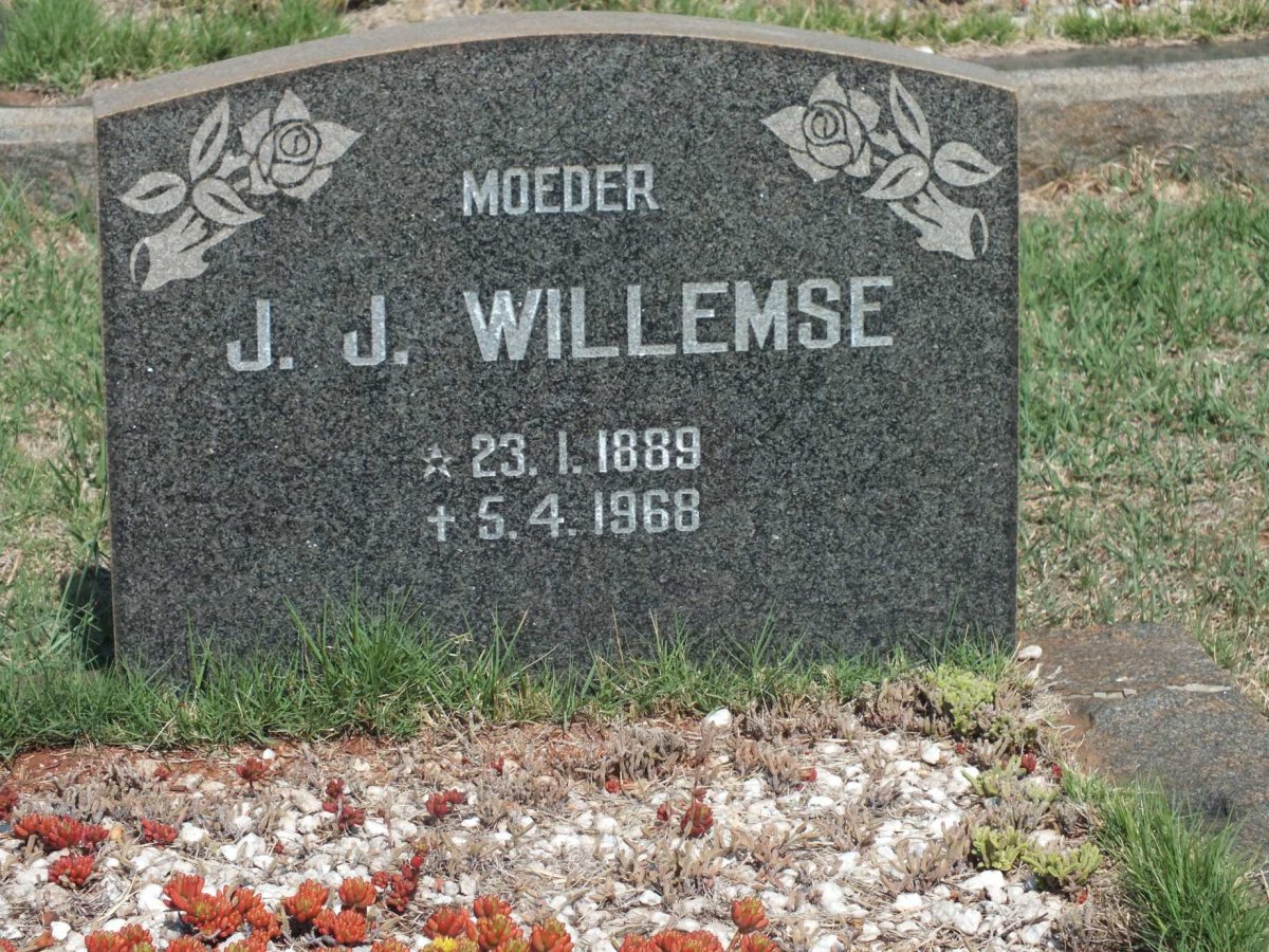 WILLEMSE J.J. 1889-1968