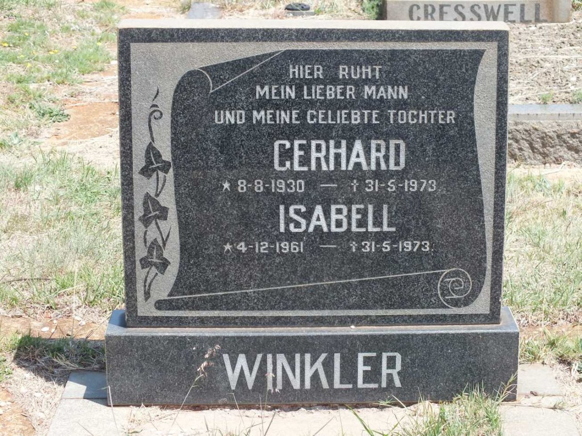 WINKLER Gerhard 1930-1973 :: WINKLER Isabell 1961-1973