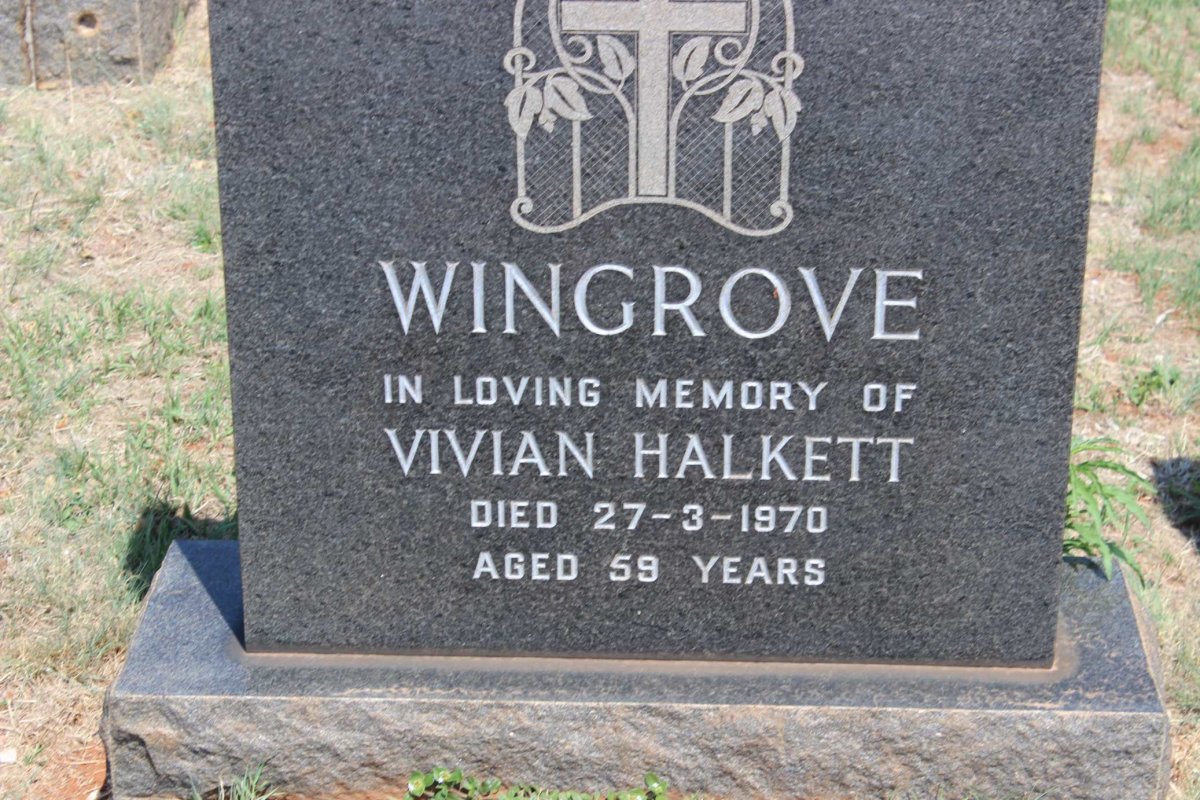 WINGROVE Vivian Halkett -1970