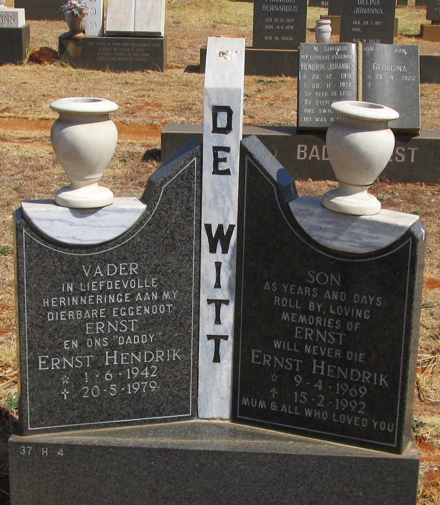 WITT Ernst Hendrik, de 1942-1979 :: WITT Ernst Hendrik, de 1969-1992