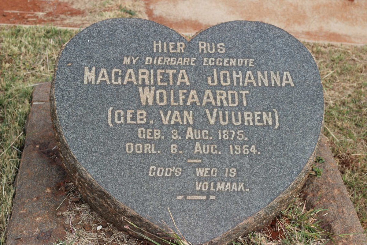WOLFAARDT Magarieta Johanna nee VAN VUUREN 1875-1954