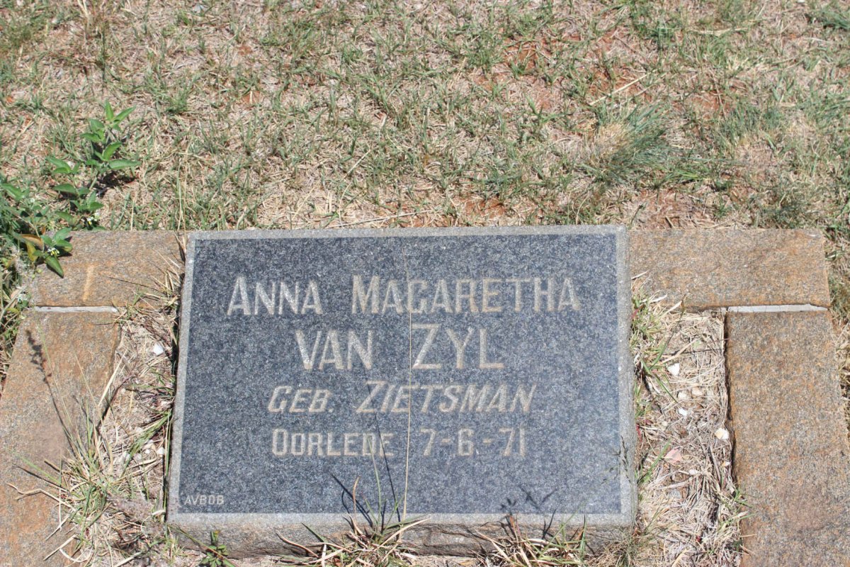 ZYL Anna Magaretha, van nee ZIETSMAN -1971