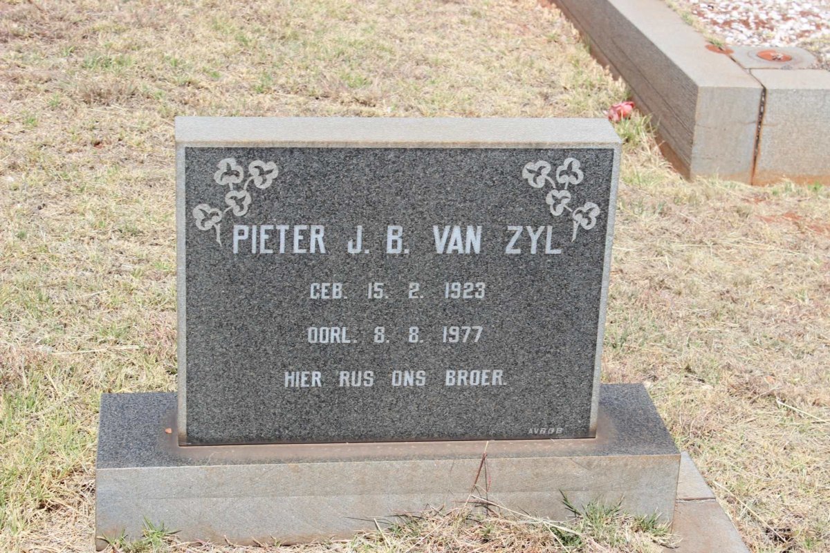 ZYL Pieter J.B.,van 1923-1977