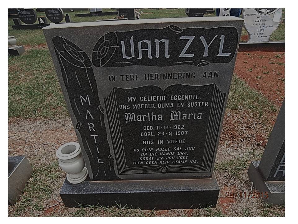 ZYL Martha Maria, van 1922-1987