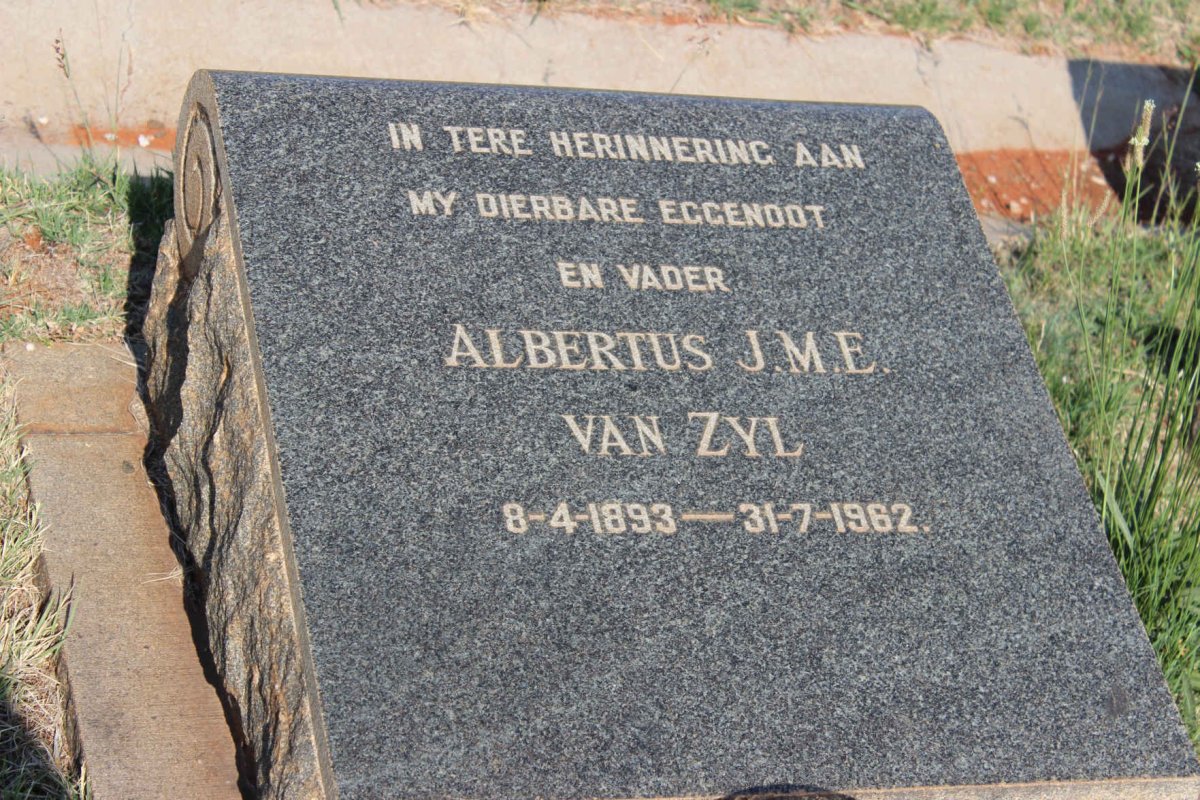 ZYL Albertus J.M.E., van 1893-1962