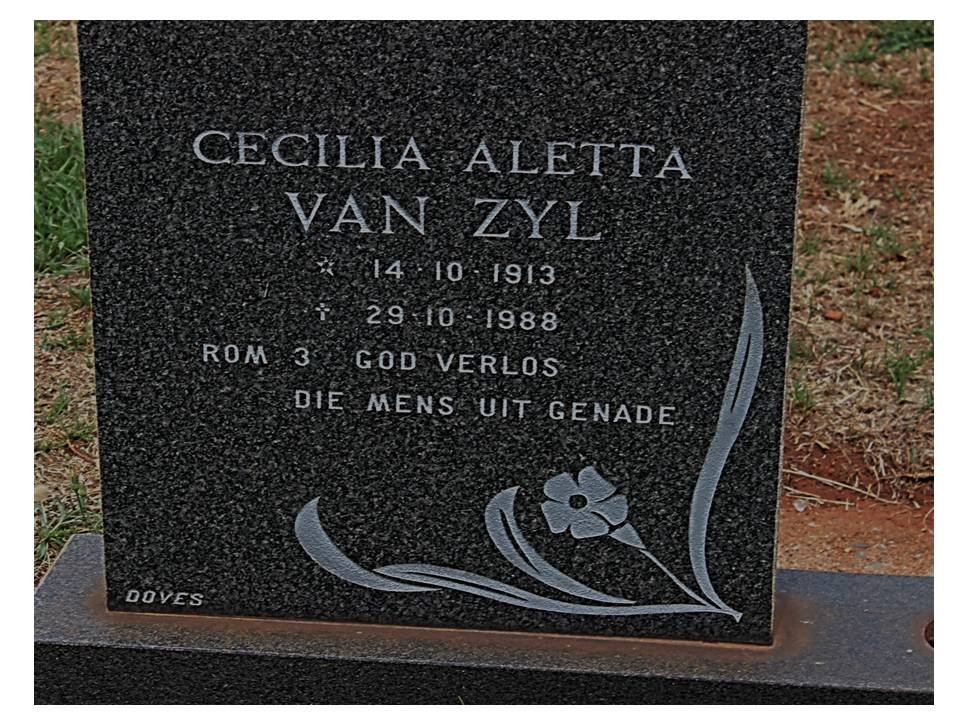 ZYL Cecilia Aletta, van 1913-1988