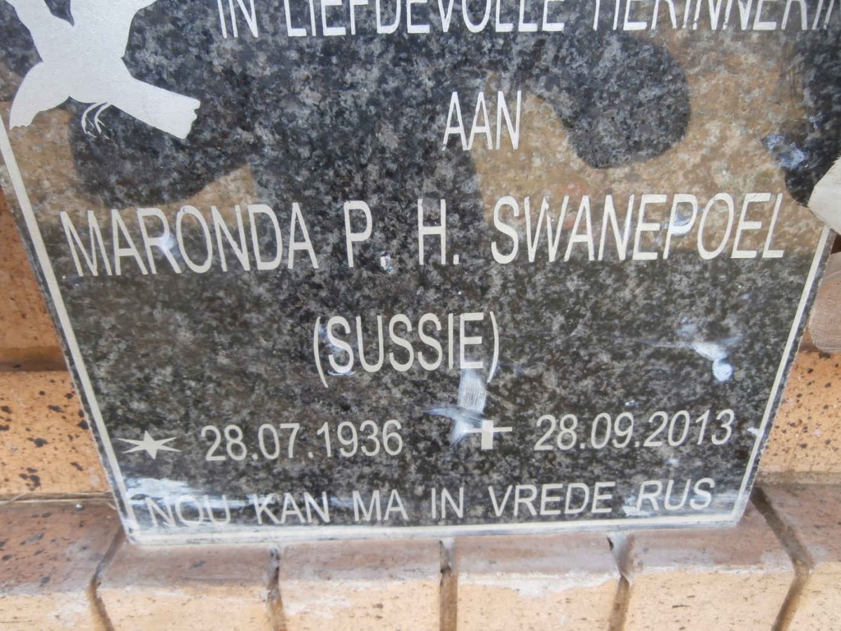 SWANEPOEL Maronda P.H. 1936-2013