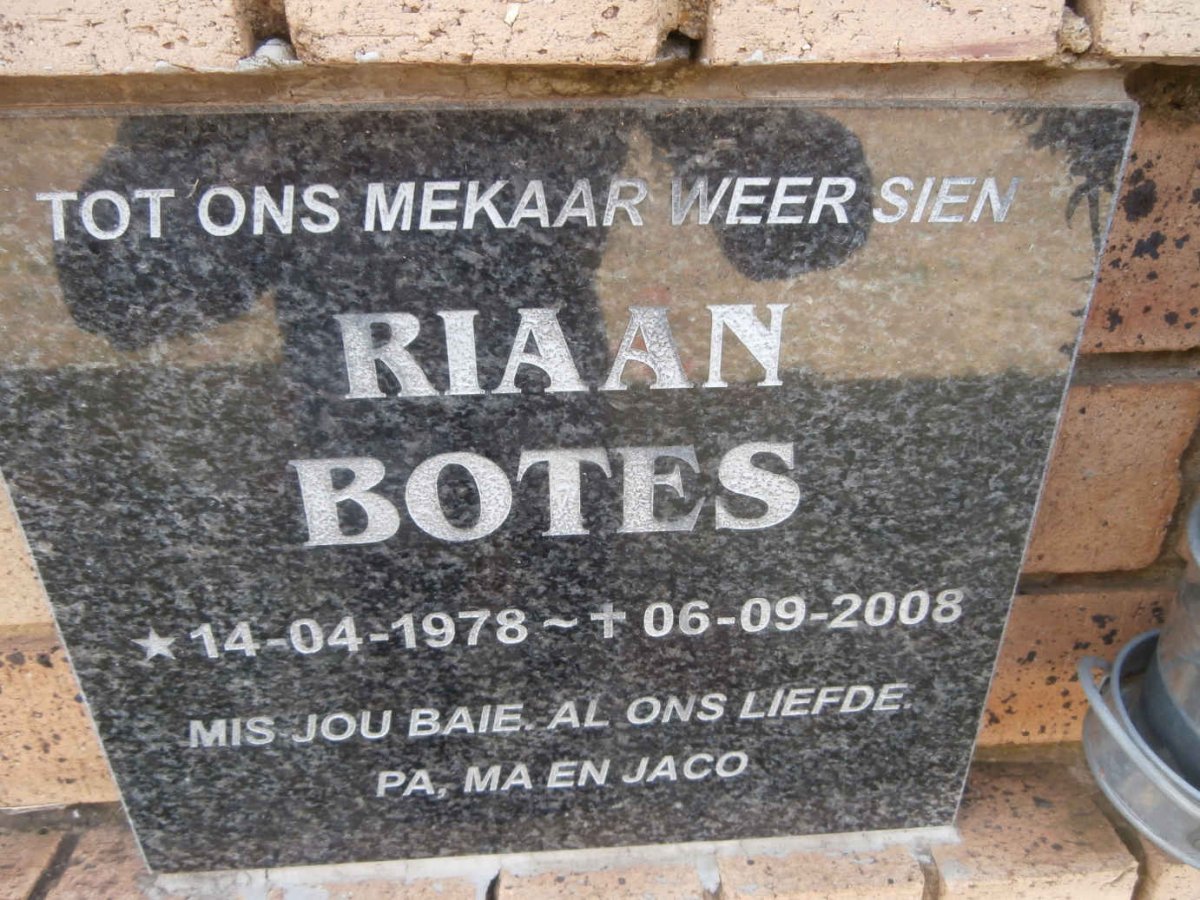 BOTES Riaan 1978-2008