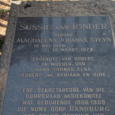 Gauteng, KRUGERSDORP district, Zandspruit 191, Cosmo City, Cosmo Christian Centre, Robert van Tonder grave