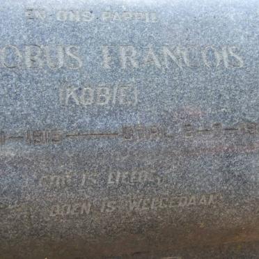 BURGER Jacobus Francois 1915-1955